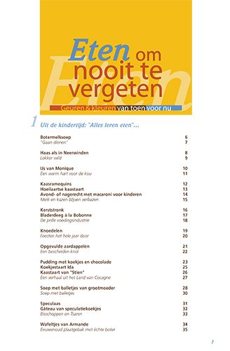 Kaft van Eten om nooit te vergeten
